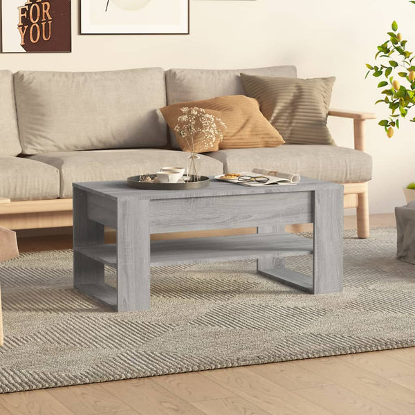 Grauer Couchtisch Ciocodeiu 102x55x45cm (Holz)