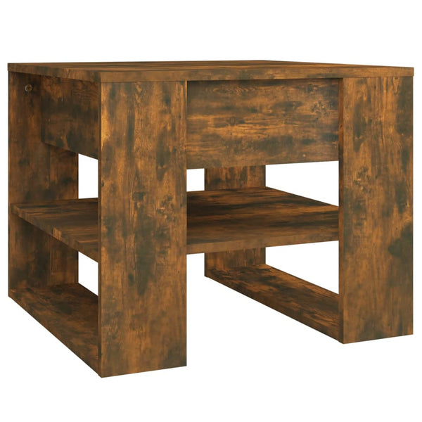 Couchtisch Vladomir aus Rauch-Eiche 55,5x55x45cm (Holz)
