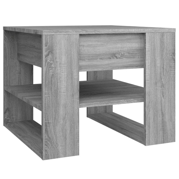 Grauer Couchtisch Vladimir 55,5x55x45cm (Holz)
