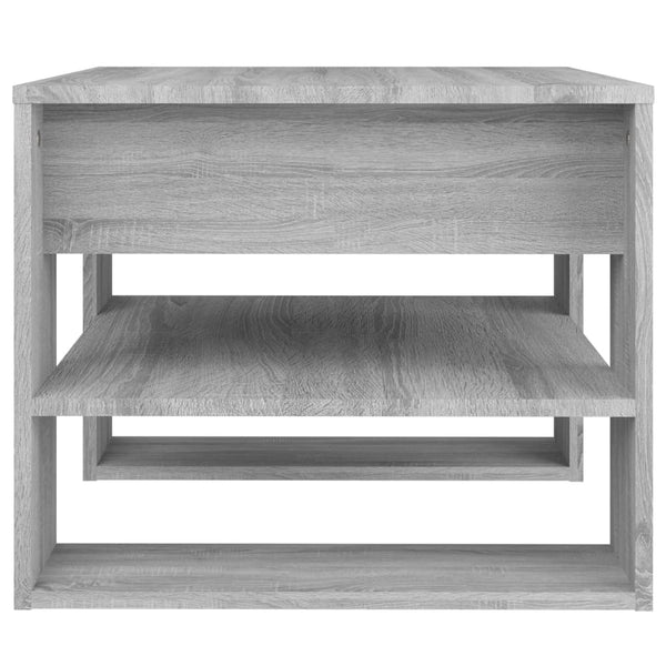 Grauer Couchtisch Vladimir 55,5x55x45cm (Holz)