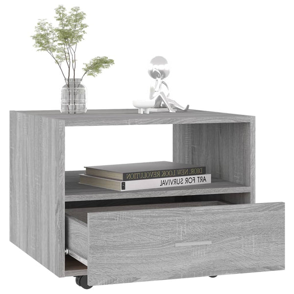 Couchtisch Leopol 55x55x40cm, grau (Holz)
