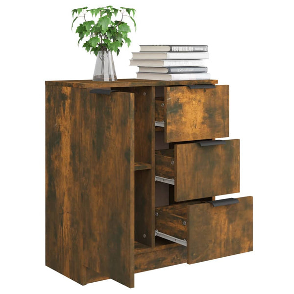 Sideboard Fili aus geräucherter Eiche 60x30x70cm (Holz)