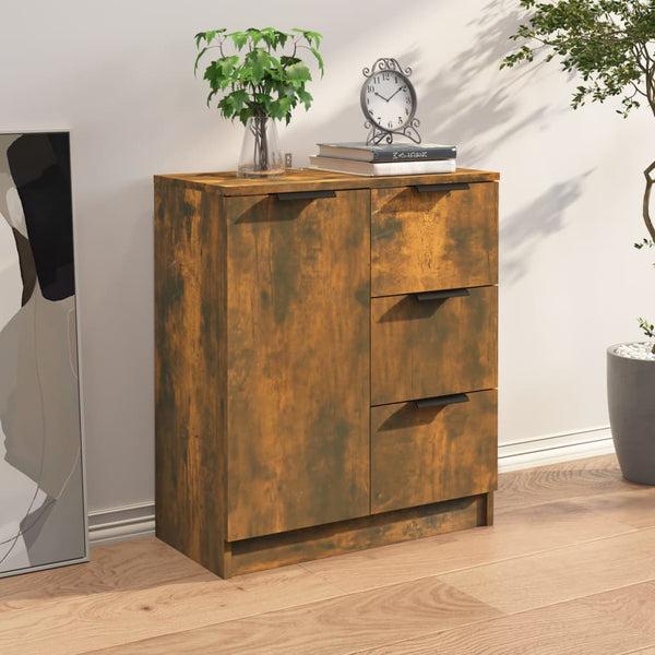 Sideboard Fili aus geräucherter Eiche 60x30x70cm (Holz)