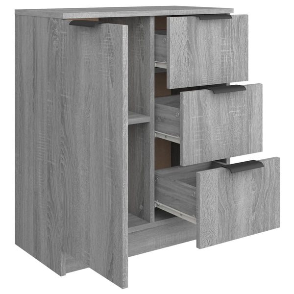 Graues Sideboard Fili 60x30x70cm (Holz)