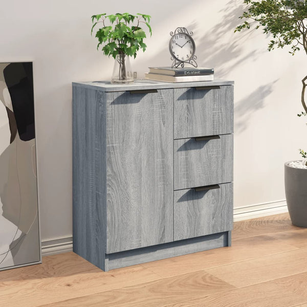 Graues Sideboard Fili 60x30x70cm (Holz)