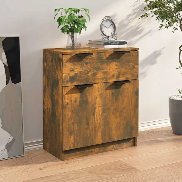 Sideboard Zaide aus geräucherter Eiche 60x30x70cm (Holz)