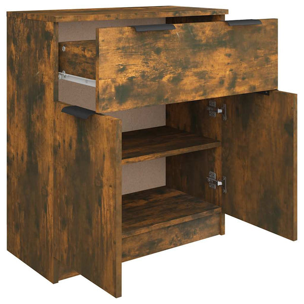 Sideboard Zaide aus geräucherter Eiche 60x30x70cm (Holz)