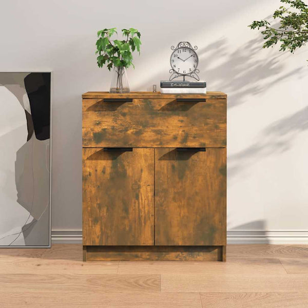 Sideboard Zaide aus geräucherter Eiche 60x30x70cm (Holz)
