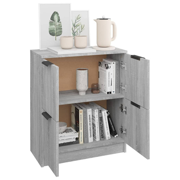 Graues Sideboard Candefia 60x30x70cm (Holz)