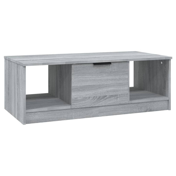 Grauer Couchtisch Melentea 102x50x36cm (Holz)