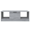 Grauer Couchtisch Melentea 102x50x36cm (Holz)