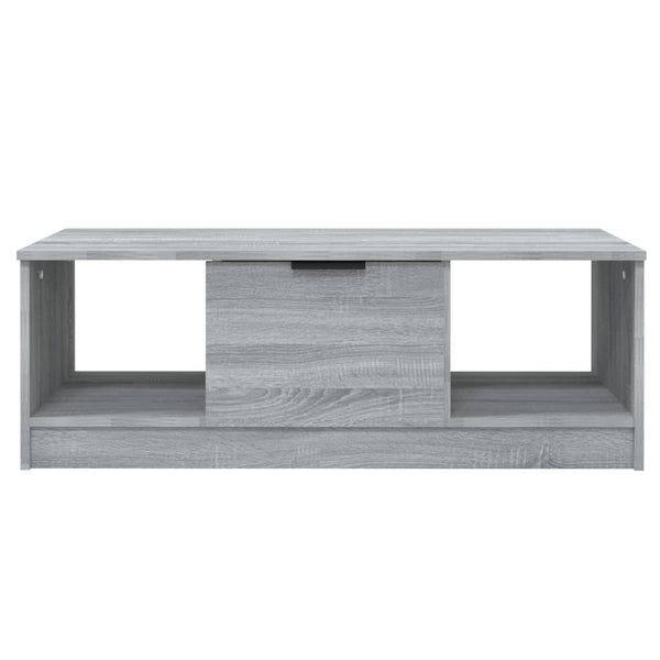 Grauer Couchtisch Melentea 102x50x36cm (Holz)
