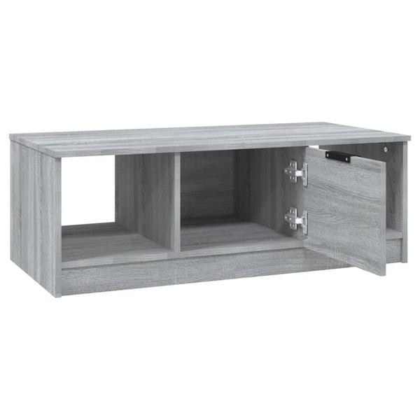 Grauer Couchtisch Melentea 102x50x36cm (Holz)
