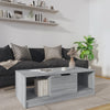 Grauer Couchtisch Melentea 102x50x36cm (Holz)