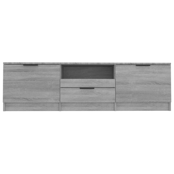 Graues TV-Möbel Clavdia 140x35x40cm (Holz)