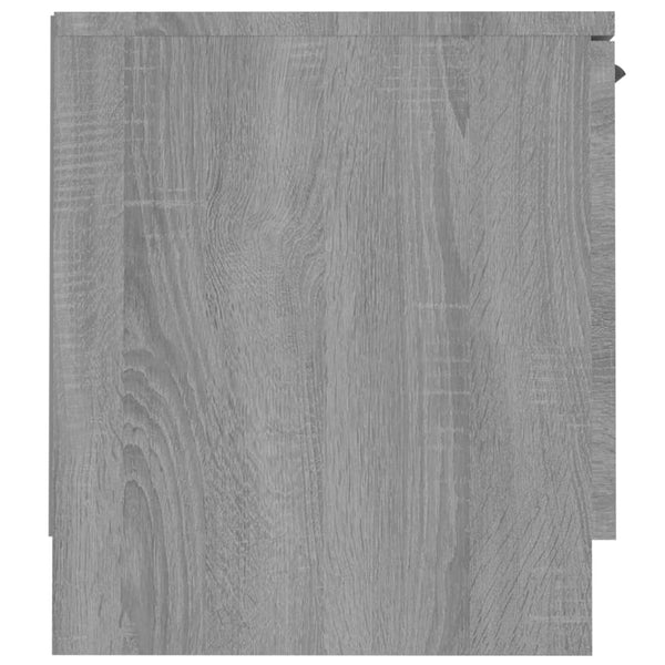 Graues TV-Möbel Clavdia 140x35x40cm (Holz)