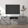 Graues TV-Möbel Clavdia 140x35x40cm (Holz)