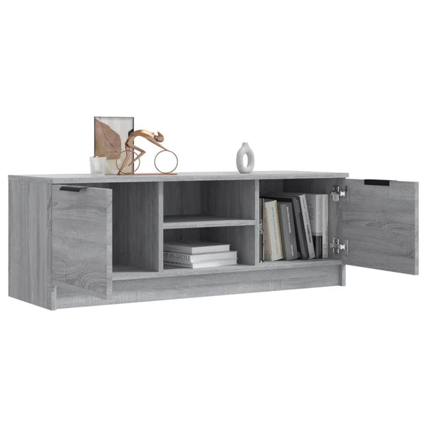 Graues TV-Möbel Amoreia 102x35x36,5cm (Holz)