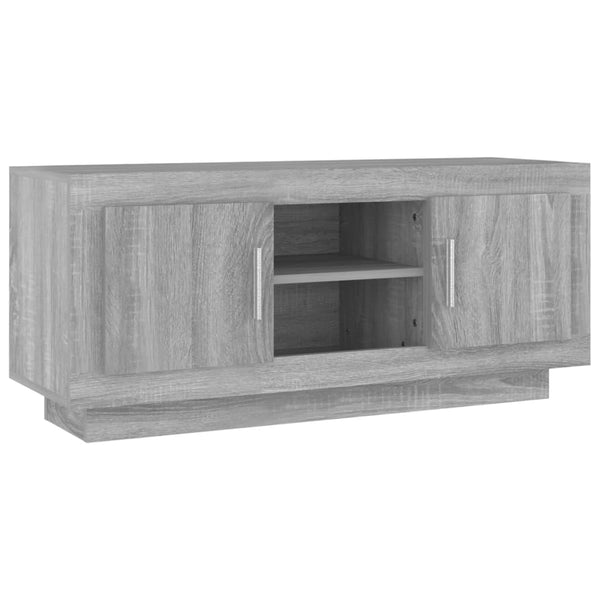 Graues TV-Möbel Dimata 102x35x45cm (Holz)