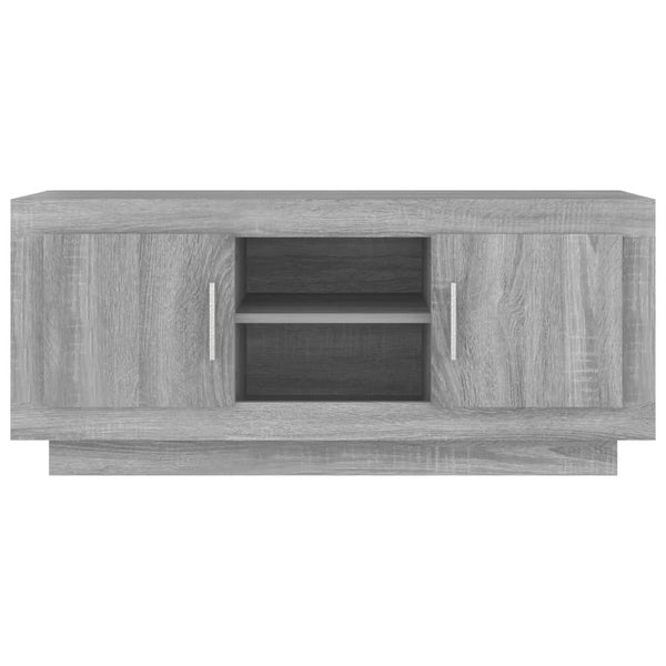 Graues TV-Möbel Dimata 102x35x45cm (Holz)