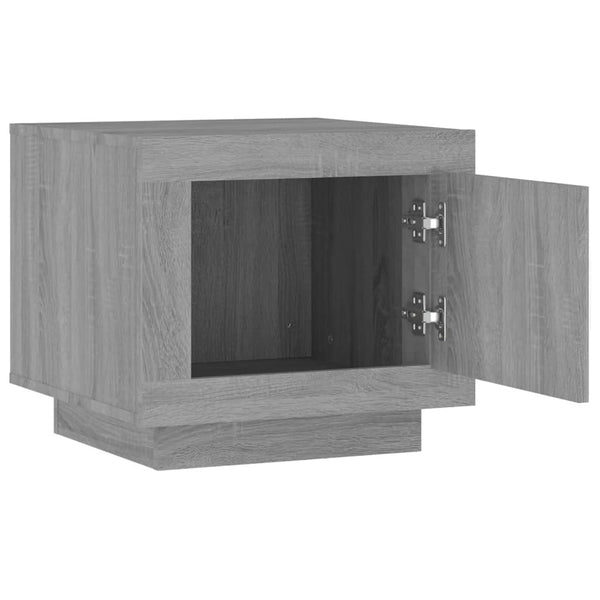 Grauer Couchtisch Greblea 51x50x45cm (Holz)