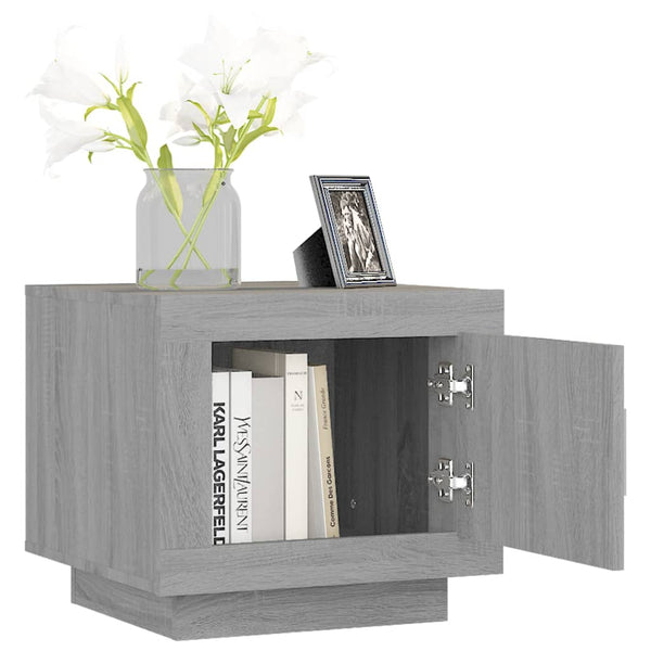 Grauer Couchtisch Greblea 51x50x45cm (Holz)