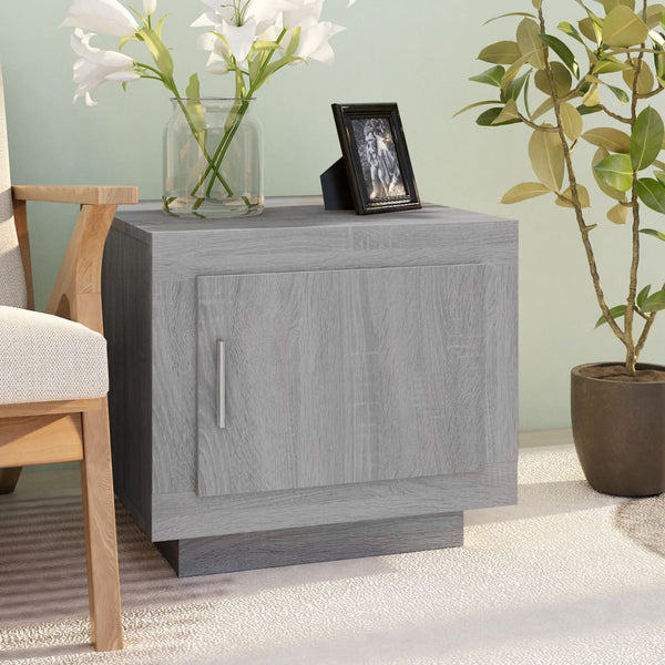 Grauer Couchtisch Greblea 51x50x45cm (Holz)