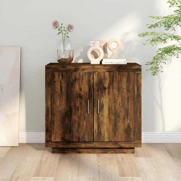 Sideboard Banel Rauch Eiche 80x40x75cm (Holz)