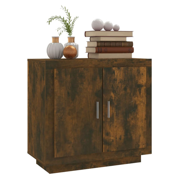 Sideboard Banel Rauch Eiche 80x40x75cm (Holz)
