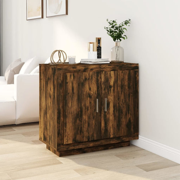 Sideboard Banel Rauch Eiche 80x40x75cm (Holz)