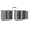 Graues Sideboard Verica 80x40x75cm (Sonoma)