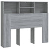 Kopfteil Sonoma Grau mit Stauraum Haig 120x19x103,5cm