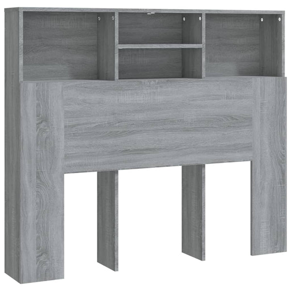 Kopfteil Sonoma Grau mit Stauraum Haig 120x19x103,5cm
