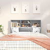 Kopfteil Sonoma Grau mit Stauraum Haig 120x19x103,5cm