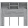 Kopfteil Sonoma Grau mit Stauraum Haig 120x19x103,5cm