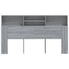 Kopfteil Sonoma Grau mit Stauraum Haig 180x19x103,5cm
