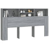 Kopfteil Sonoma Grau mit Stauraum Haig 180x19x103,5cm