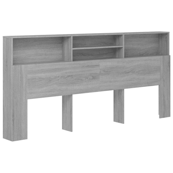 Kopfteil Sonoma Grau mit Stauraum Deulet 220x19x103,5cm