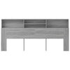 Kopfteil Sonoma Grau mit Stauraum Deulet 220x19x103,5cm