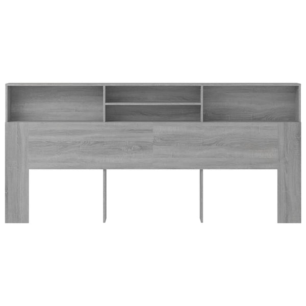 Kopfteil Sonoma Grau mit Stauraum Deulet 220x19x103,5cm