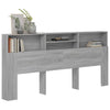 Kopfteil Sonoma Grau mit Stauraum Deulet 220x19x103,5cm