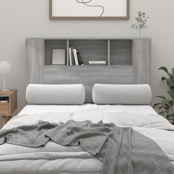Graues Bettkopfteil mit Stauraum Cochintu 120x18,5x102,5cm