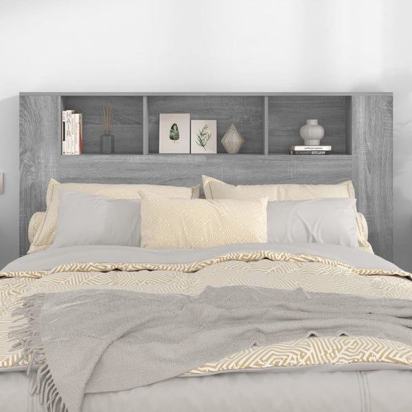 Bettkopfteil mit Stauraum Fila Sonoma Grau 160x18,5x104,5cm