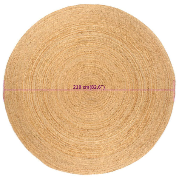 Matto punottu juutti Chrisine 210cm (pyöreä)