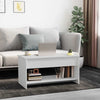 Weißer Couchtisch Neleta 102x50x52,5cm (Holz)