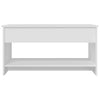 Weißer Couchtisch Neleta 102x50x52,5cm (Holz)