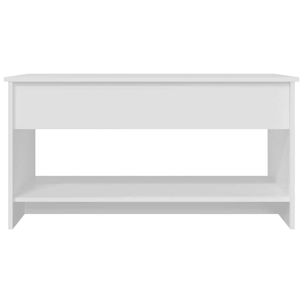 Weißer Couchtisch Neleta 102x50x52,5cm (Holz)