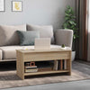 Sonoma-Eiche Couchtisch Neleta 102x50x52,5cm (Holz)