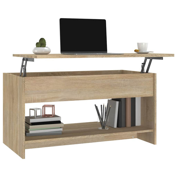 Sonoma-Eiche Couchtisch Neleta 102x50x52,5cm (Holz)