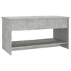 Betongrauer Couchtisch Neleta 102x50x52,5cm (Holz)